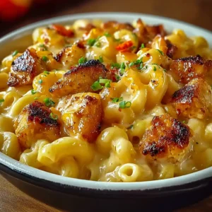 honey pepper chicken mac and cheese