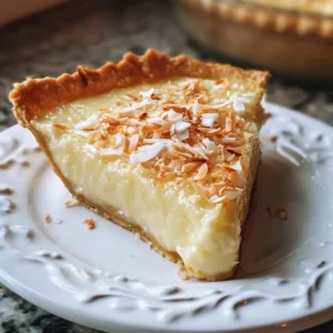 Impossible Coconut Custard Pie
