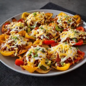 loaded bell pepper nachos
