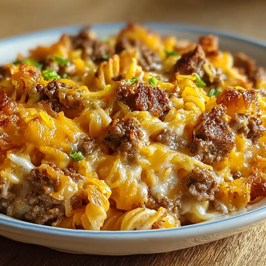 Loaded Cheddar Ranch Beef Casserole