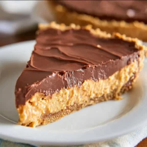 No-Bake Peanut Butter Twix Pie