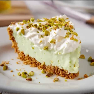 No Bake Pistachio Cream Pie