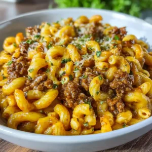 one pan cheeseburger macaroni