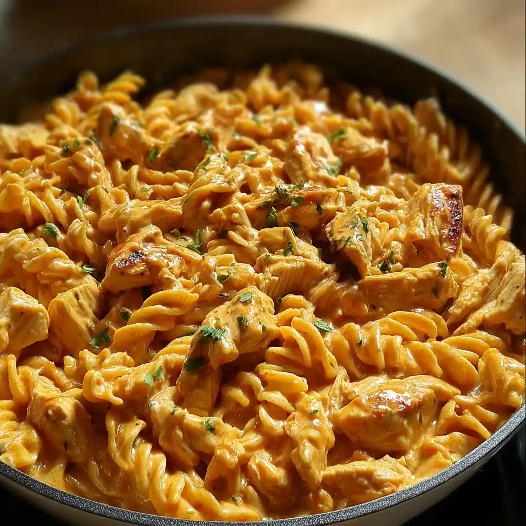 one pot creamy honey bbq chicken pasta