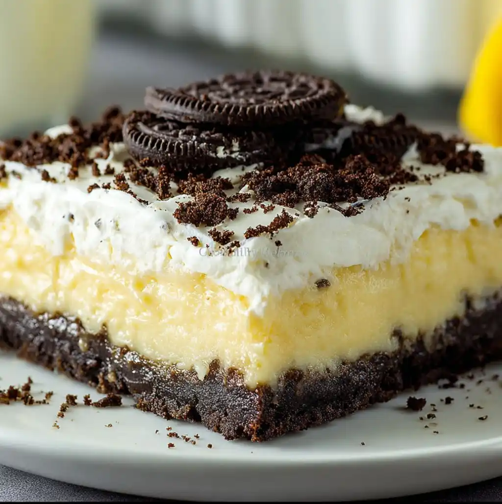 No-Bake Oreo Vanilla Pudding Cake