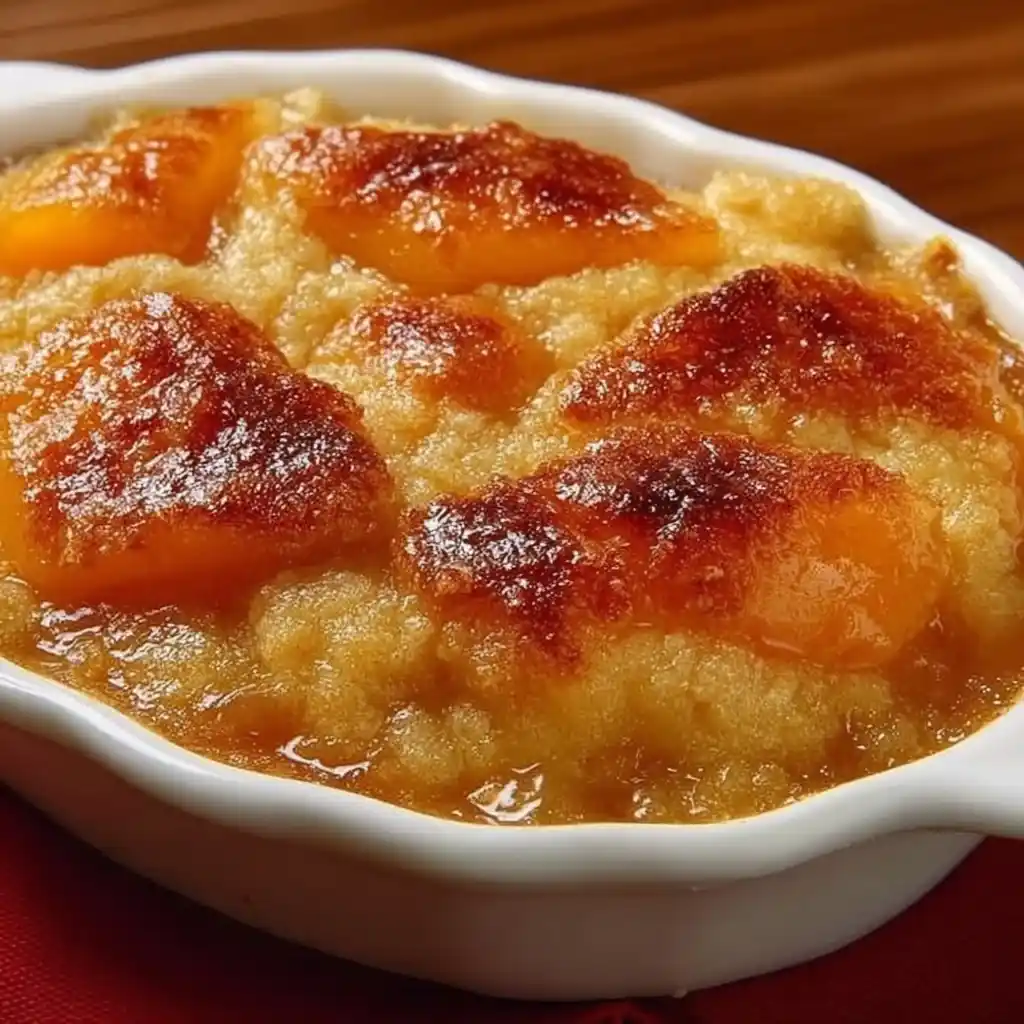 Old-Time Oven Peach Cobbler