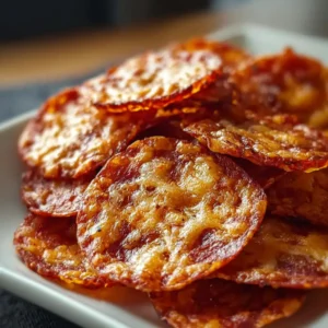 Pepperoni Cheese Crisps