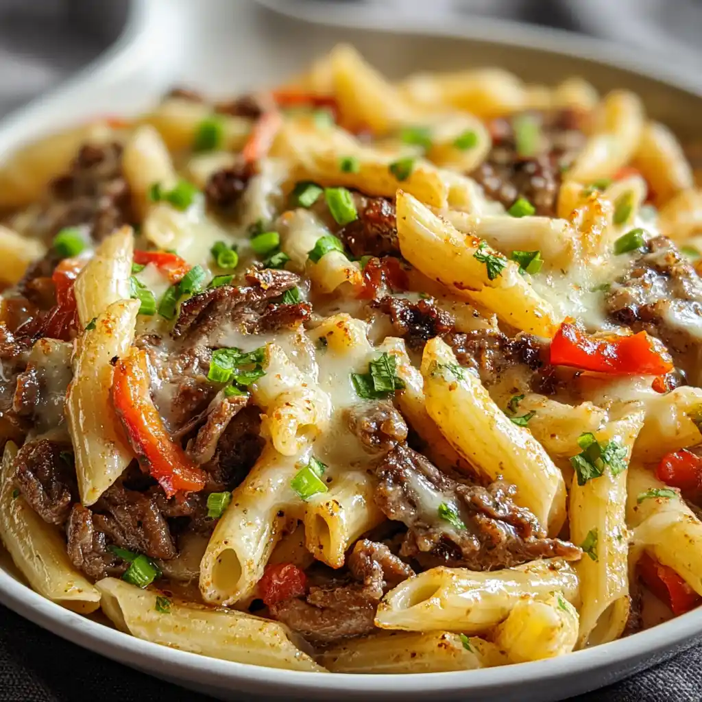 Philly Cheesesteak Pasta