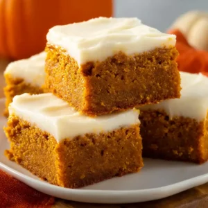 Pumpkin Bars with Cream Cheese Frosting
