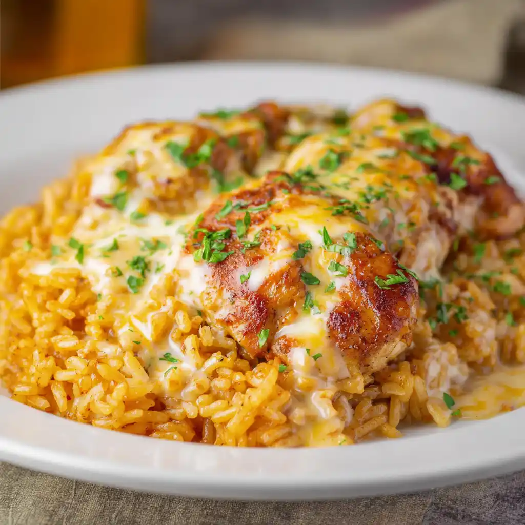 Queso Chicken and Rice