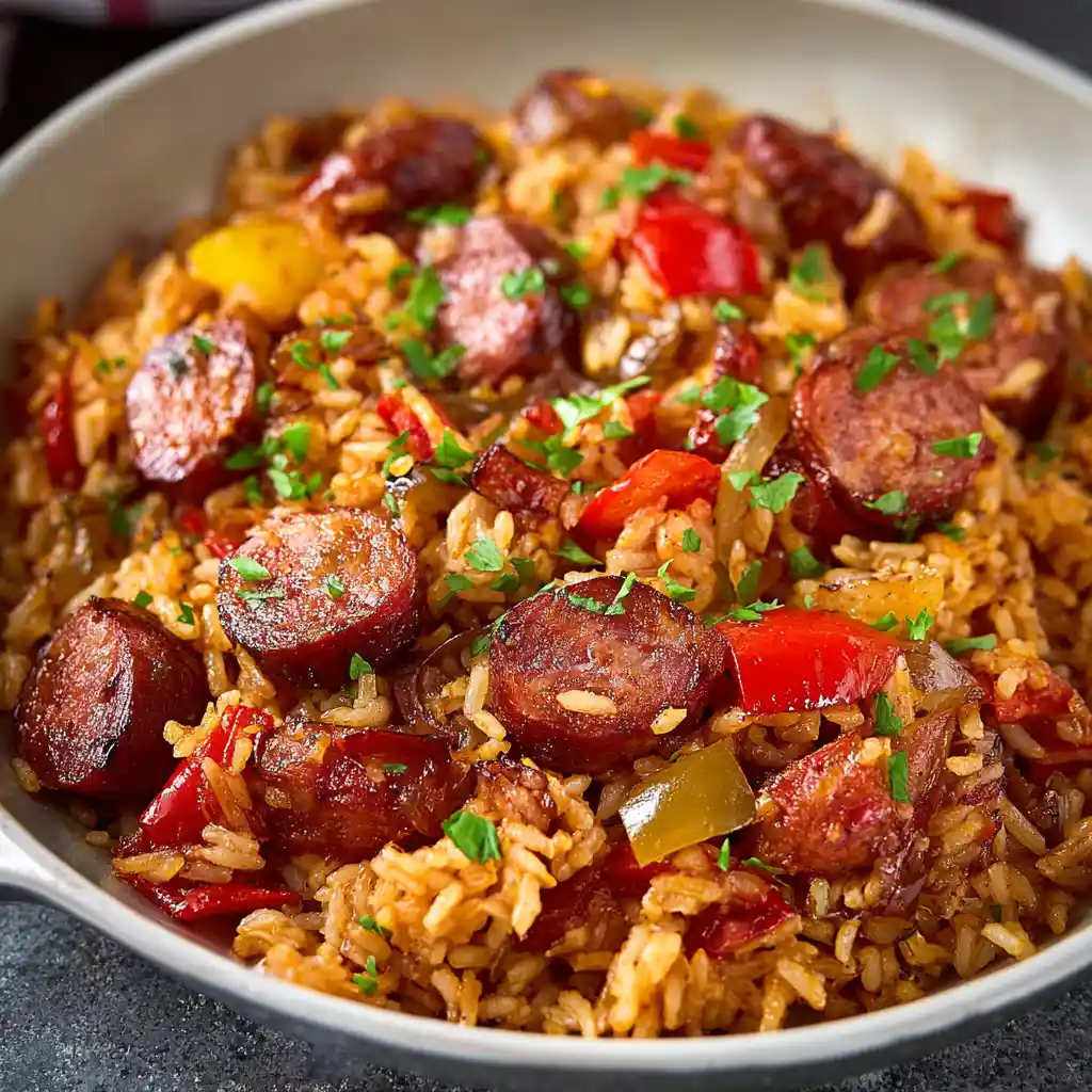 sausage and rice skillet