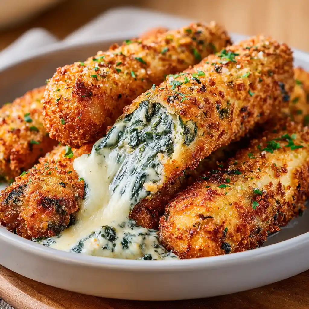 spinach dip mozzarella sticks
