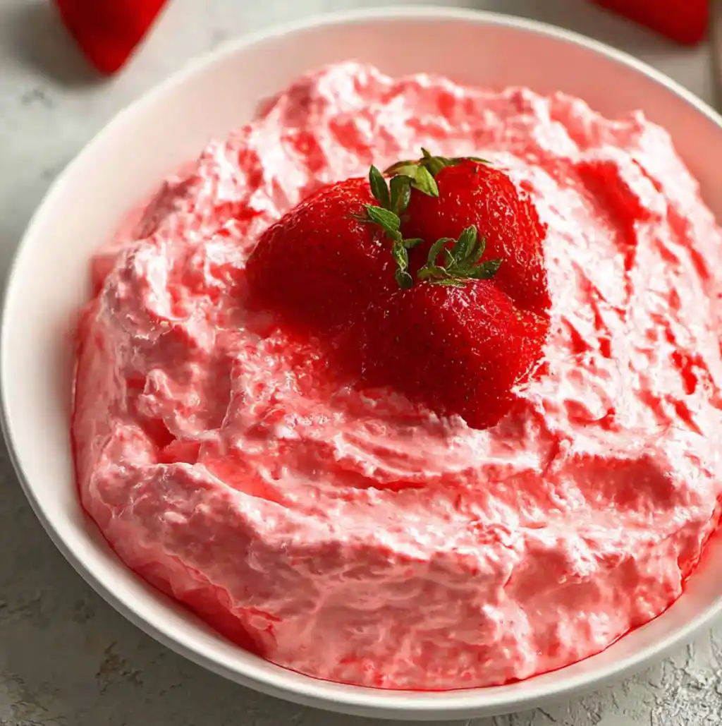 Strawberry Cottage Cheese Jello Salad
