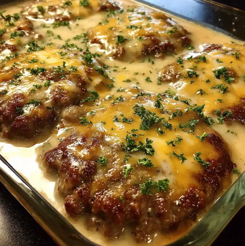 Amish Hamburger Steak Bake
