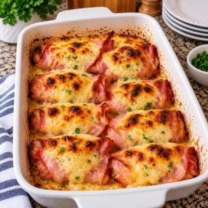 Baked Ham and Cheese Rolls