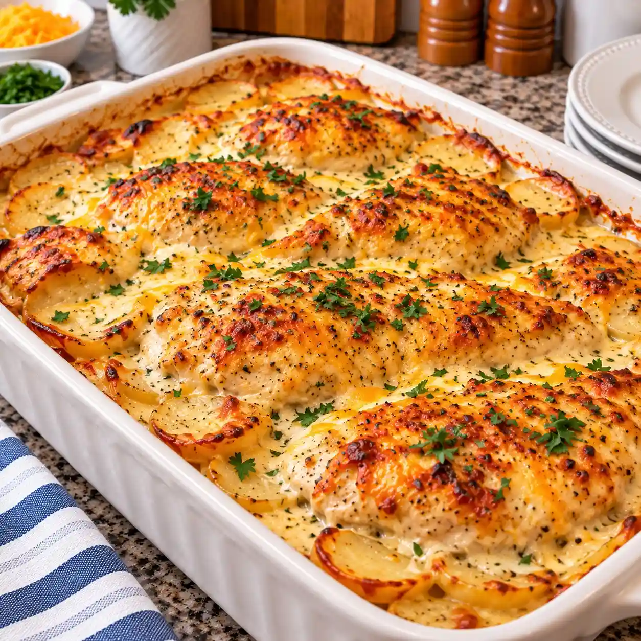Creamy Chicken Potato Bake