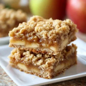 Easy Apple Crisp Bars