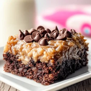 Grandma’s German Chocolate Poke Cake