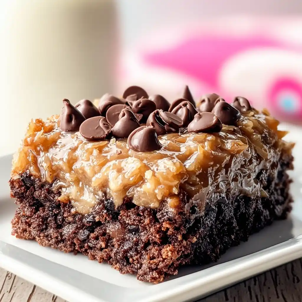 Grandma’s German Chocolate Poke Cake