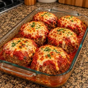 Cheesy Italian Meatloaf Mini Loaves