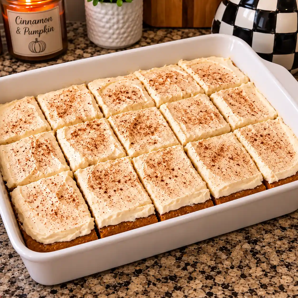 Pumpkin Cake with Cream Cheese Frosting