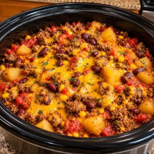 Slow Cooker Cowboy Casserole
