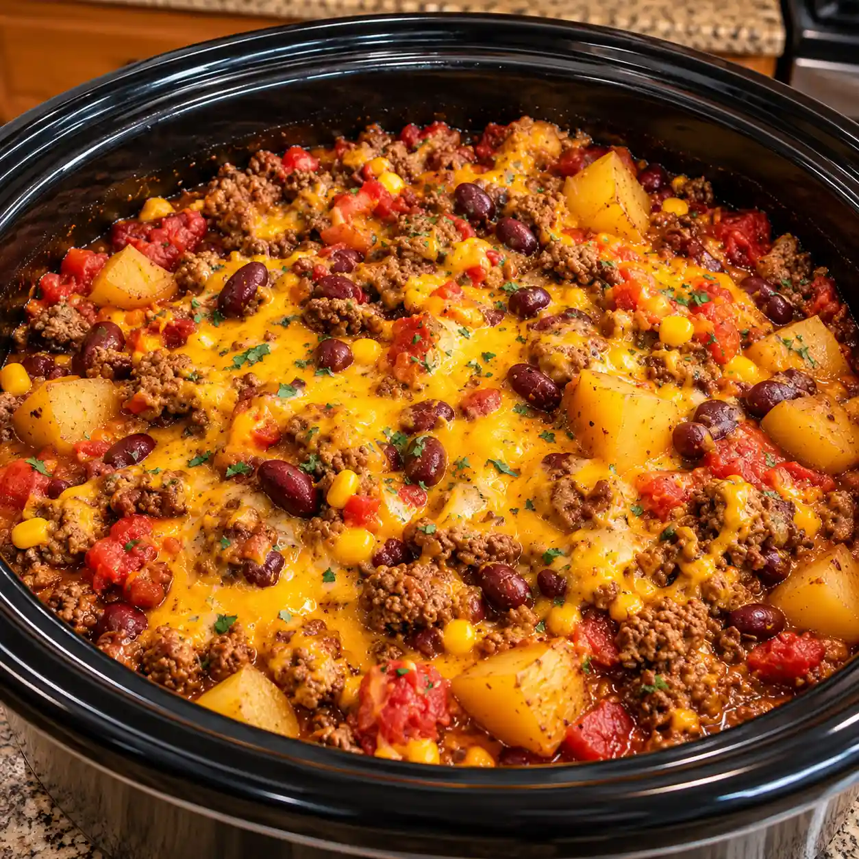 Slow Cooker Cowboy Casserole