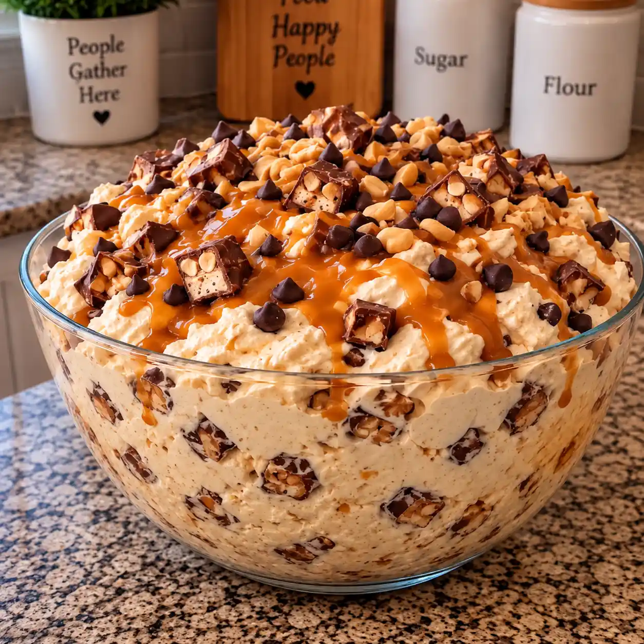 Snickers Caramel Fluff Dessert