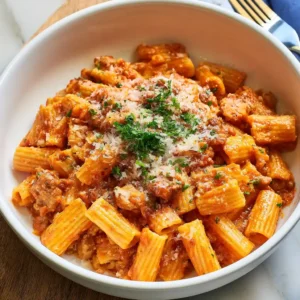Spicy Sausage Rigatoni