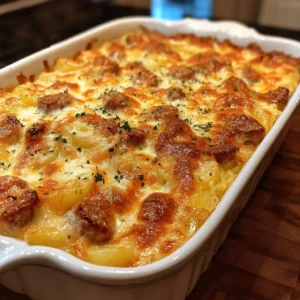 Cheese Potato and Smoked Sausage Casserole
