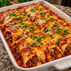 Cheesy Beef Enchiladas