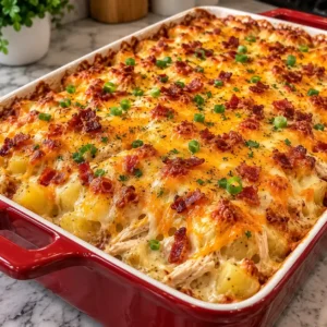 Cheesy Chicken and Potato Casserole