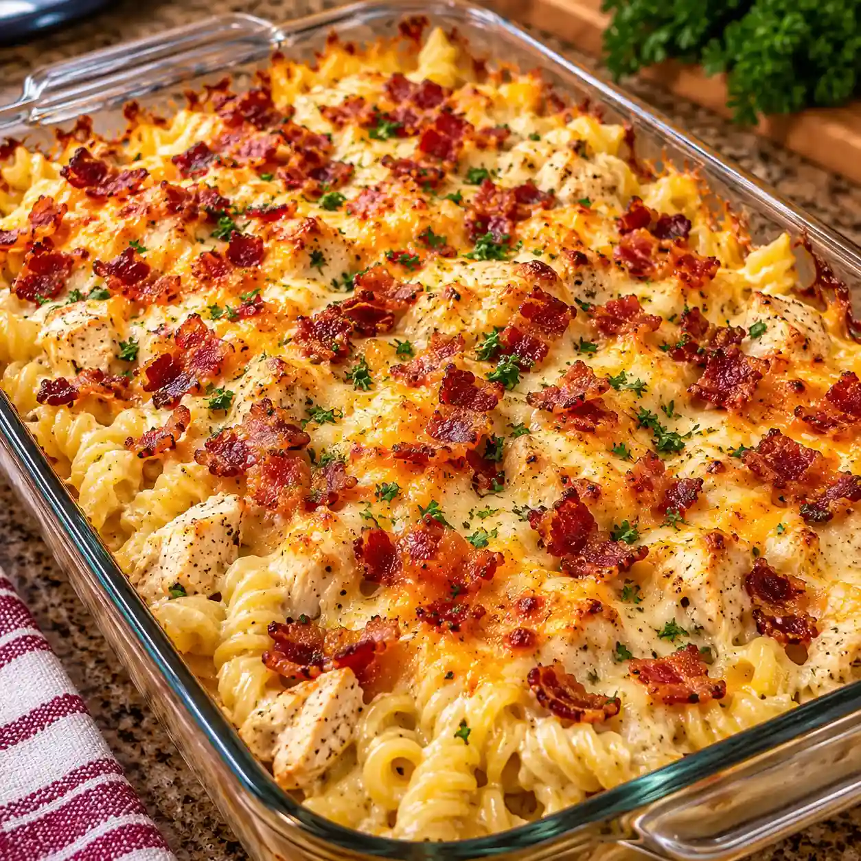Chicken Bacon Ranch Casserole