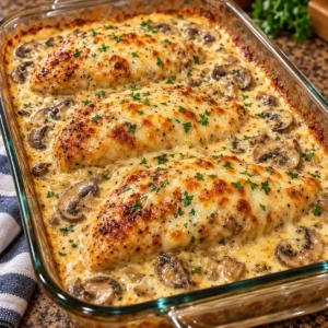 Creamy Chicken and Mushroom Bake