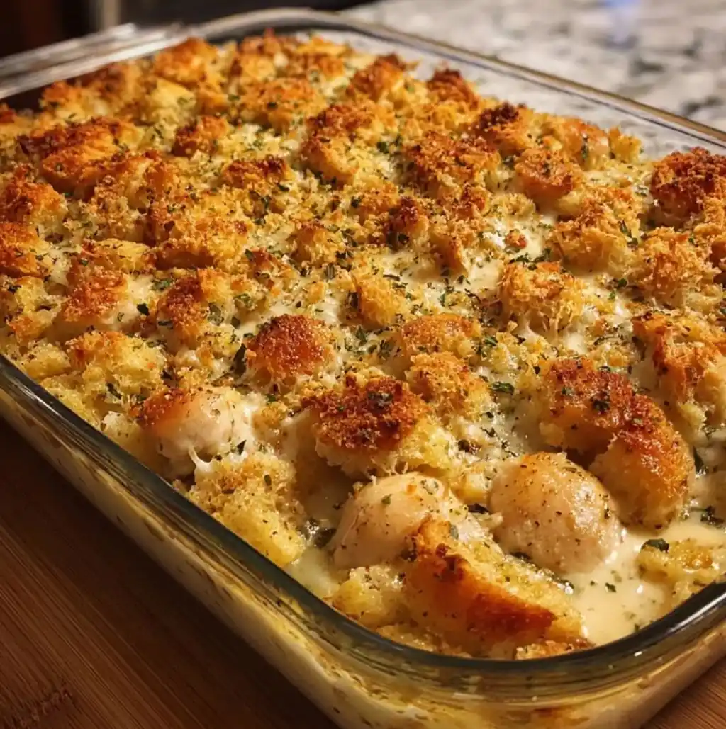 Creamy Chicken Stuffing Bake