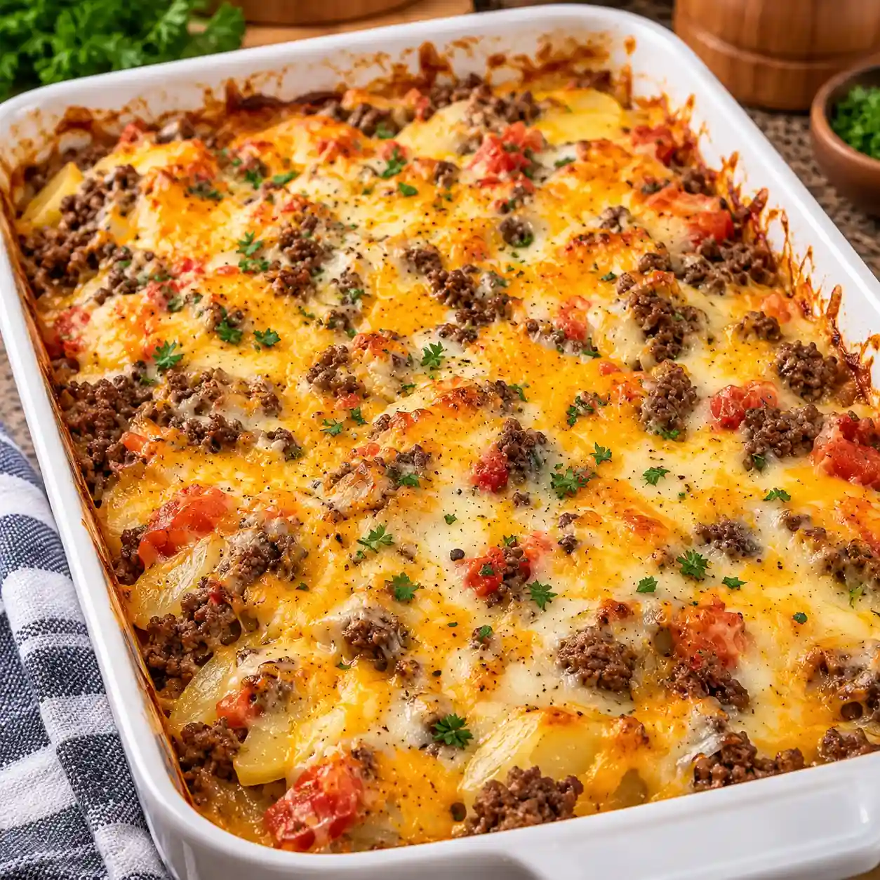 Hamburger Potato Casserole