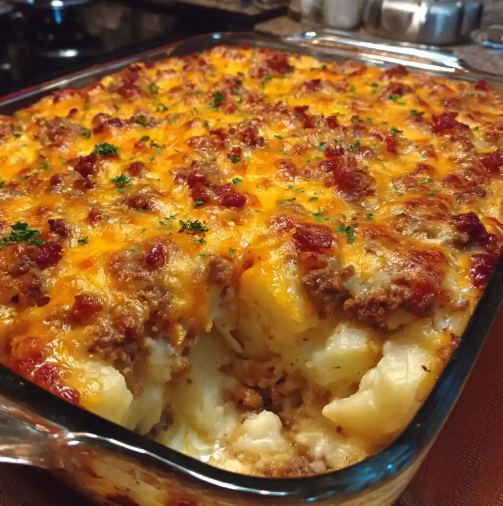 Loaded Potato Meatloaf Casserole