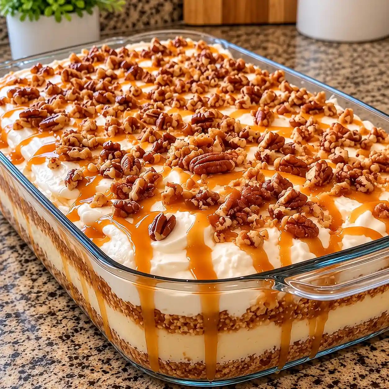 Pecan Caramel Cream Dessert