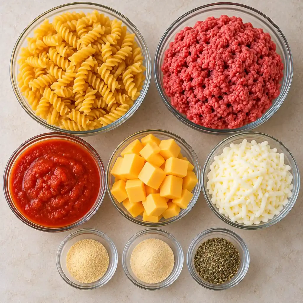 Velveeta Beef Rotini with Creamy Marinara